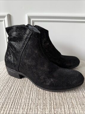 Wolky Winchester Anthracite Suede Western Ankle Boots Short Booties 41 US 9.5